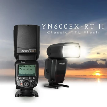 YONGNUO YN600EX-RT II YN600EX RT II 2,4 G Беспроводная вспышка HSS 1/8000 s Master TTL Speedlite для Canon 600EX-RT с YN-E3-RT II