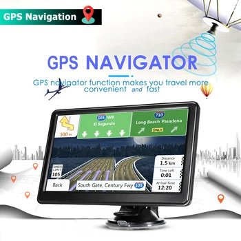 7-Дюймовый HD Автомобильный GPS 256 МБ + 16 Г Портативный Спутниковый Навигатор FM-Передатчик USB TF Европа Северная Америка Австралия Карта Юго-Восточной Азии
