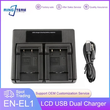 EN-EL1 ENEL1 EN EL1 Батарея ЖК-Дисплей USB двойной Зарядное Устройство для Nikon CoolPix 4300 5400 8700 500 775 880 885 990 995 Bateria