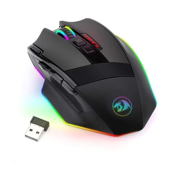 Проводная игровая мышь Redragon M801P Sniper RGB с разрешением 16000 точек на дюйм, 10 программируемых кнопок, эргономичная для геймерских мышей, портативных ПК