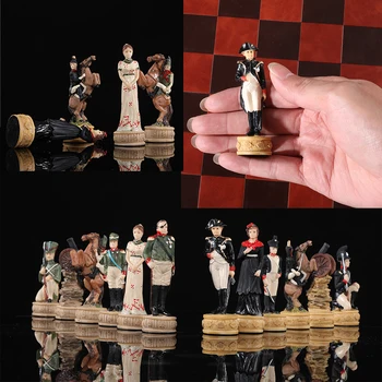Шахматный набор в 3D-стиле с международными шахматами и роскошной живописью, развлекательная роскошная игра в шахматы, шахматы и карточные игрушки