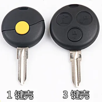 DAKATU 10ШТ 1/3 Кнопки Замена корпуса дистанционного ключа автомобиля для Benz Smart Fortwo Remote Auto Чехол для ключей автомобиля