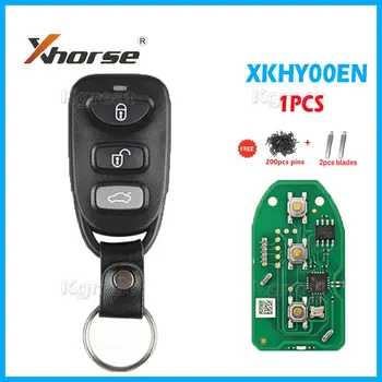 1ШТ Xhorse XKHY00EN Проводной Универсальный Дистанционный Ключ для Hyundai 3 Кнопки X007 VVDI2 Автомобильный Дистанционный Ключ с Лезвиями И Булавками Английская Версия