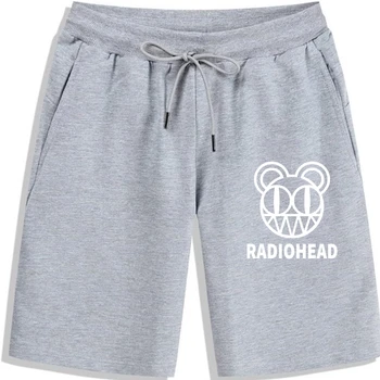 Мужские шорты Radiohead, модифицированная рекламная кампания с логотипом Bear, черные шорты, летние модные хлопковые шорты для мужчин