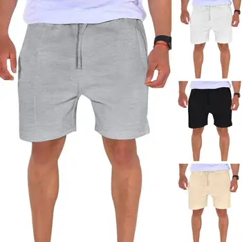 Новые мужские шорты для бега трусцой, летние повседневные короткие брюки свободного кроя, модные мужские шорты 2023 года