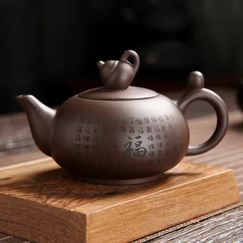 глиняный горшок простой глиняный чайник керамический чайный набор подарочный керамический чайник