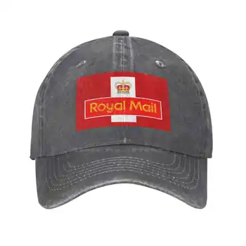 Королевская почта С графическим логотипом бренда, высококачественная джинсовая кепка, Вязаная шапка, бейсболка