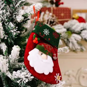 Высококачественные аксессуары Совершенно Новые Прочные рождественские носки Чулок 16 *10 см Сахарные рождественские украшения своими руками для дома
