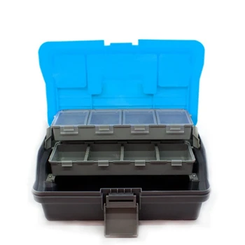 Водонепроницаемый 3-уровневый ящик для хранения рыболовных снастей Портативный ящик для хранения рыболовных снастей, устойчивый к коррозии, простой в использовании