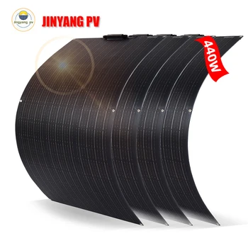 Jingyang ETFE Гибкая Солнечная Панель 100 Вт 200 Вт 300 Вт 400 Вт 18 В Панель Солнечная 12 В/24 В Заряд Батареи RV Лодка Автомобиль 1000 Вт Комплект Солнечной Системы