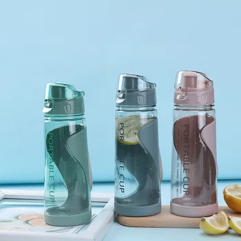 пластиковые бутылки для воды объемом 500 мл, Чашка для воды для спорта на открытом воздухе, Кружка для воды, не содержащая BPA, Студенческая Портативная Кружка с ручкой для питья