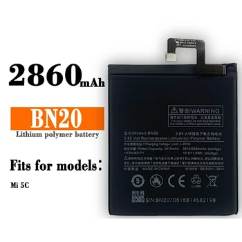 100% Оригинальный аккумулятор BN20 2810mAh для Xiaomi 5C Mi5C M5C Высококачественные сменные батарейки для телефона