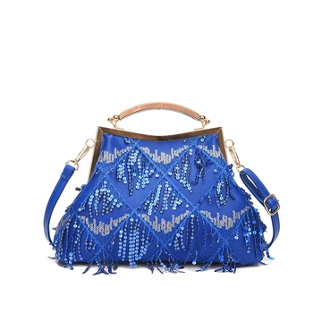 Новая женская сумка через плечо с пайетками, высококачественная женская сумка на пуговицах, модная сумка-мессенджер, Брендовая дизайнерская сумка и кошелек