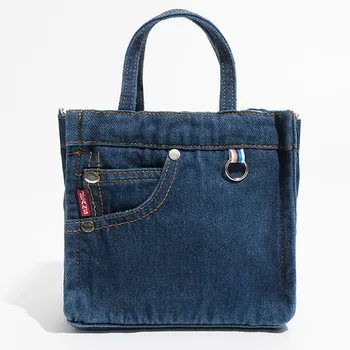 Женская сумка из денима в стиле ретро, модная сумка через плечо 2023, Новая Высококачественная женская сумка, Маленькая сумка через плечо