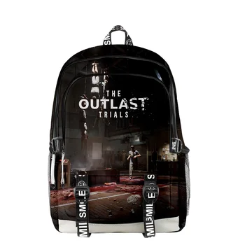 Рюкзак Outlast Trials, школьная сумка на молнии, уникальный рюкзак для путешествий, ткань Оксфорд