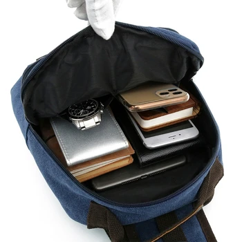 Практичная стильная мужская холщовая сумка через плечо для путешествий и приключений на свежем воздухе
