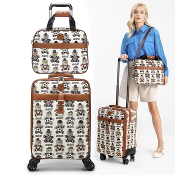 Новый Оксфордский прочный утолщенный дорожный чемодан с холщовой сумочкой, женская 20-дюймовая ручная кладь, посадочный мужской чемодан