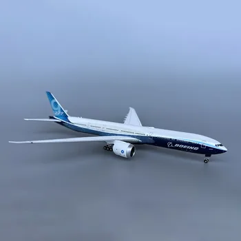 Модель самолета из сплава для литья под давлением в масштабе 1:400 Boeing 777-9x Aviation Airliner N779xx Статическое Украшение самолета Коллекция Хобби