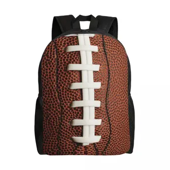 Футбольные рюкзаки с вышивкой в стиле регби для мужчин и женщин, водонепроницаемая школьная сумка для колледжа, сумки для книг с принтом, легкая сумка 16 дюймов