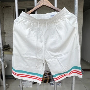 Летние шорты Casablanca, подходящий стиль мужского костюма, высококачественные повседневные шорты в клетку Y2k Casablanca, брюки