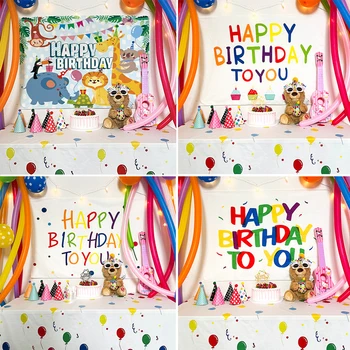 гобелен с днем рождения, украшения стен на день рождения, гобелен для вечеринки, настенная ткань для спальни, подвесной настенный гобелен