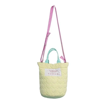Женская сумка-мешок ярких цветов, сумка-мешок в складку с облаком, Мягкая сумка с регулируемым ремешком, Большая вместительная сумка для хранения закусок с пуховой подкладкой