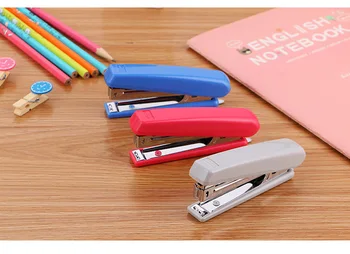 Набор цветных металлических степлеров Mini Morandi со скобами, инструменты для скрепления, канцелярские принадлежности для школьников, принадлежности для студентов