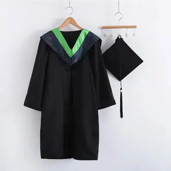 1 комплект академического платья Широкого применения, экологичного, стойкого к морщинам выпускного платья для выпускного сезона