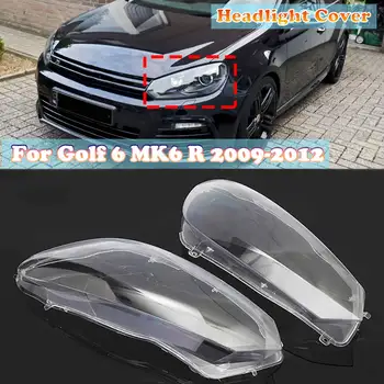 Корпус фары автомобиля Замена объектива фары Автоматический прозрачный абажур для-VW Golf 6 MK6 R 2009-2012