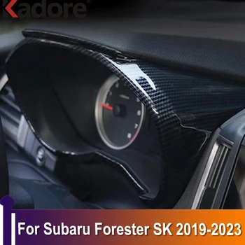 Для Subaru Forester SK 2019 2020 2021-2023 Приборная панель из углеродного волокна, панель приборов, отделка, автомобильные Аксессуары